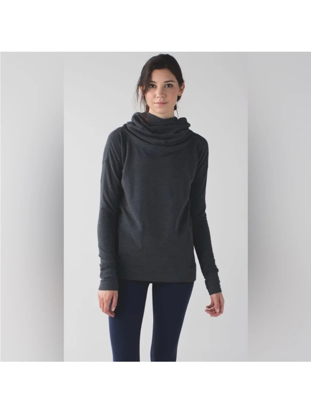 Lululemon Womens Stress Less Hoodie Heathered Dark Gray - Picture 10 of 16